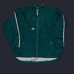 Vintage Easton Windbreaker Jacket XL Green Nylon Made in Taiwan 90s Athleisure